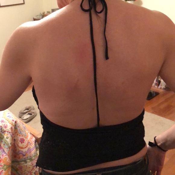 DarylK-189 silk top with metallic detail size M - Picture 7 of 7